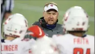  ?? (AP/Matt Stamey) ?? Liberty Coach Hugh Freeze, who was the coach at Ole Miss in 2012-16, returns to Oxford, Miss., to face the Rebels on Saturday.