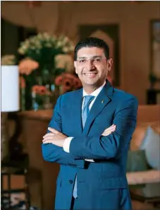  ??  ?? Shady Abdelaziz, director of Sales and Marketing at Sharq Village & Spa, a RitzCarlto­n hotel in Doha.