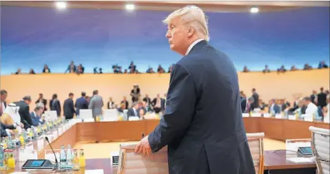  ?? SEAN GALLUP/GETTY ?? President Donald Trump expressed satisfacti­on with the G-20 summit, which ended Saturday.