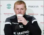  ??  ?? Hibernian manager Neil Lennon