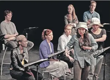  ?? Peggy Ryan ?? KIMBERLY BELFLOWER’S “John Proctor Is the Villain” is presented at the Ojai Playwright­s Conference.