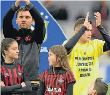  ?? REINALDO REGINATO/FOTOARENA-6/10/2018 ?? Camiseta. Clube fez ato em partida antes do primeiro turno