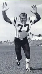  ?? AP ?? Fred Dryer was a defensive end from San Diego State College, and the No. 1 draft choice of the New York Giants, in 1969.