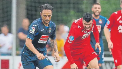  ?? FOTO: RCDE ?? Sergio García durante el polémico Twente-Espanyol del pasado miércoles