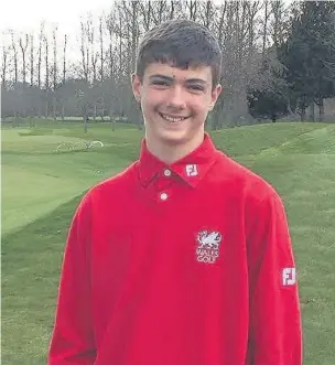  ??  ?? Pyle & Kenfig starlet Tom Peet who performed admirably for Wales U16s