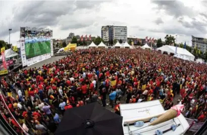  ?? FOTO TOM PALMAERS ?? Festival da Copa in Hasselt tijdens het WK 2014.