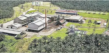  ??  ?? Photo shows an aerial view of HSP’s plantation estate and factory in Sabah. HSP’s outlook for 2017 has been viewed positively by analysts, g���������������������������������������iven the prospects of various factors that are expected to boost its future output.
