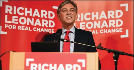  ??  ?? Richard Leonard, Central Scotland MSP, campaignin­g in Glasgow in his Labour leadership bid.