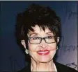  ?? Bruce Glikas / Getty Images ?? Chita Rivera at the New York premiere of a Netflix film “Tick, Tick ... Boom!” Due to COVID-19, she will no longer be attending the Shubert Theatre’s annual gala.