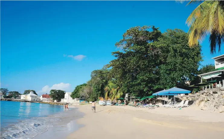  ?? — THE ASSOCIATED PRESS FILES ?? A beach in Speightsto­wn, Barbados. Try Barbados for “cosmopolit­an flair” and “nice beaches,” according to travAllian­cemedia’s Brian Major.