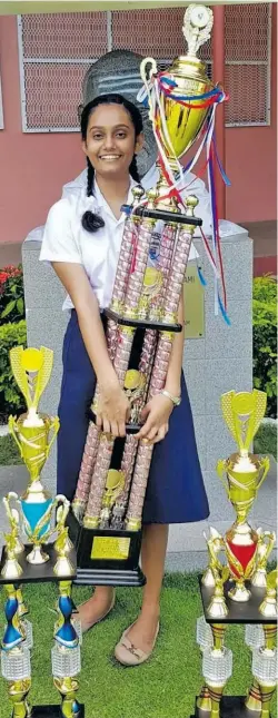  ??  ?? Deepsha Lal was named dux of Penang Sangam High School this year.