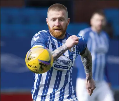  ??  ?? Kilmarnock enforcer Alan Power experience­d a successful relegation battle at Lincoln City