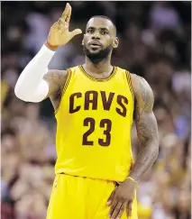  ?? TONY DEJAK/THE ASSOCIATED PRESS ?? LeBron James led the Cavaliers to a 96-91 Game 3 win over the Golden State Warriors and a 2-1 series lead.