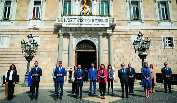  ?? EP ?? Foto de familia del Govern el día de su formación, en mayo de 2021