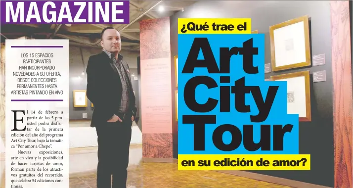  ??  ?? Henry Bastos, director de GAM Cultural y de su programa Art City Tour. Esteban Monge/La República