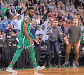  ??  ?? Celtics guard Jaylen Brown has averaged 16.1 points in November. DAVID BUTLER II/USA TODAY SPORTS