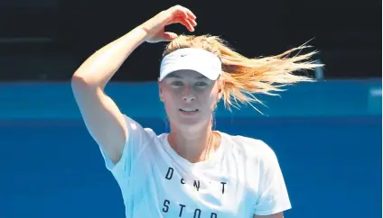  ?? Picture: Getty Images ?? SECOND COMING. Maria Sharapova returns from a doping ban in Stuttgart today.