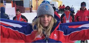  ??  ?? Rising star: Ellie Soutter was one of UK’s best young snowboarde­rs