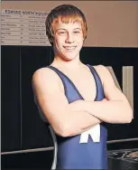  ?? Derek White was selected to The Oklahoman's All-City wrestling team as a 119-pound freshman in 2011. ??