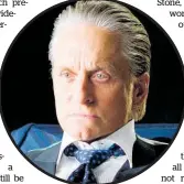  ?? ?? Michael Douglas — star of Wall Street.