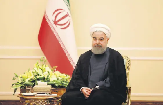  ??  ?? Iranian President Rouhani issued a warning to Saudi Arabia amid a war of words between the countries.