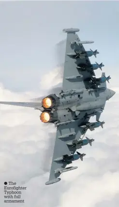  ?? The Eurofighte­r Typhoon with full armament ??