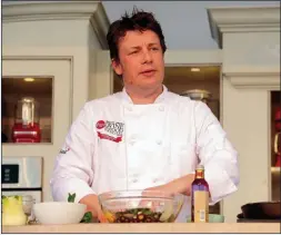  ??  ?? CRISP: Chef Jamie Oliver is a client of Johnson-owned London Linen