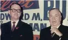  ??  ?? Ald. Ed Burke and then- Mayor Richard J. Daley near the beginning of Burke’s 50year political career.