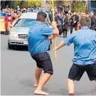  ?? Photo / Facebook ?? Kelston Boys students perform a haka after a peer died.