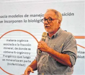  ?? ?? Dr. Luis
Wall, Centro de Bioquímica y Microbiolo­gía de Suelos.