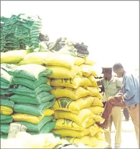  ??  ?? Government plans to import $56 million worth of fertiliser