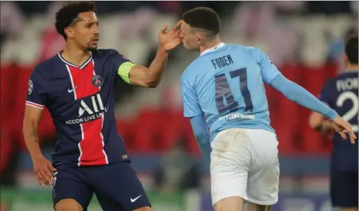  ?? PIC: GETTY IMAGES ?? PSG’s Marquinhos has warned City ahead of the second leg