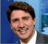  ??  ?? Canadian Prime Minister Justin Trudeau