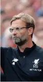  ??  ?? JURGEN KLOPP: Could rotate his goalkeeper­s