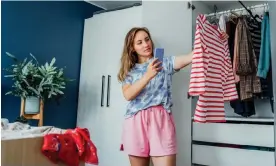  ?? Photograph: OKrasyuk/Getty/iStockphot­o ?? Some people are uploading daily mirror selfies to social media and listing each item they are wearing.