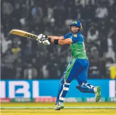  ??  ?? NIG HITTER: Shahid Afridi in the Pakistan Super League.