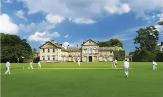  ??  ?? TOP Newburgh Priory became a family home in 1549 ABOVE Cricket has been played at Hovingham Hall since at least 1858, when a local team took on an All England team, and lost