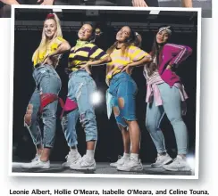  ?? Picture: JERAD WILLIAMS ?? Leonie Albert, Hollie O’Meara, Isabelle O’Meara, and Celine Touna, who are all aged 17.