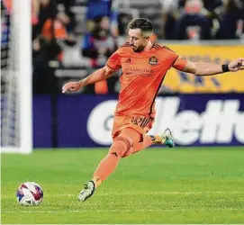  ?? Jeff Dean/Associated Press ?? Midfielder Hector Herrera and the Dynamo open the season in recently renovated Shell Energy Stadium with an eye on making the MLS playoffs.