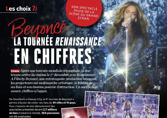 Beyoncé LA TOURNÉE RENAISSANC­E EN CHIFFRES - PressReader