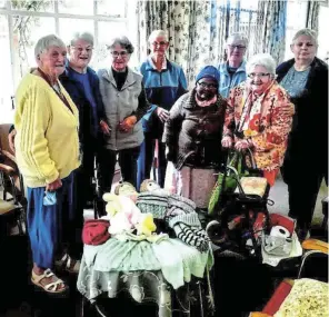  ?? Picture: SUPPLIED ?? CREATIVE HANDS: Members of the knitting group at Madeira Home are, from left, Colleen Miles, Rozanne Alt, Anne Field, Esme Barraud, Faith Sopitshi, Ting Mikes(at the back) Molly Palmer and Elize Roux