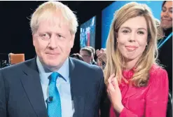  ??  ?? Prime Minister Boris Johnson with Carrie Symonds