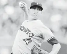  ?? CARLOS OSORIO THE ASSOCIATED PRESS ?? The most important digit being measured at Blue Jays spring training is the middle finger on Aaron Sanchez’s right hand.