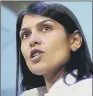  ??  ?? PRITI PATEL: She said her actions ‘fell below standards of transparen­cy and openness’.