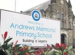  ??  ?? A large part of Andrews Memorial Primary School will stay closed this week