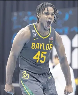  ?? TIM NWACHUKWU — GETTY IMAGES ?? Baylor’s Davion Mitchell has gotten a good share of attention from the Warriors ahead of the draft.