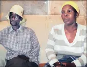  ??  ?? BEREAVED: James and Rosina Komape, the parents of the sixyear-old Michael who died after he fell into a pit toilet.