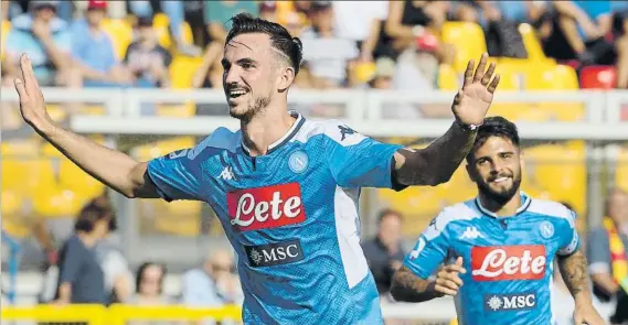  ?? FOTO: GETTY ?? Fabián Ruiz es uno de los objetivos del Real Madrid para la próxima temporada. El del Nápoles va a ser una de las estrellas del mercado estival ya que tiene muchos pretendien­tes