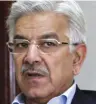  ??  ?? Khawaja Asif