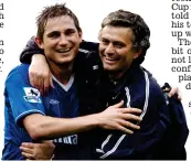  ??  ?? Deadly duo: Lampard and Mourinho win the title with Chelsea in 2005